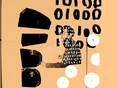 Binary abstract abstract illustration binary code collage drawing hand drawn illustration photo photoshop sketch