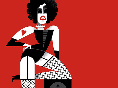 Frank N. Furter halloween illustration movie rocky horror picture show time warp