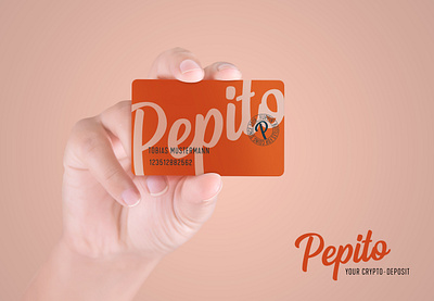 Pepito branding cryptocurrency logo script font service design