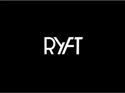 Ryft version 2 black branding design icon illustration logo typography vector white