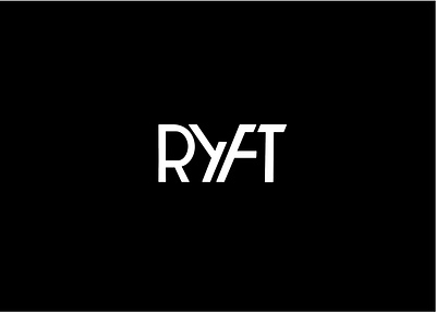 Ryft version 2 black branding design icon illustration logo typography vector white