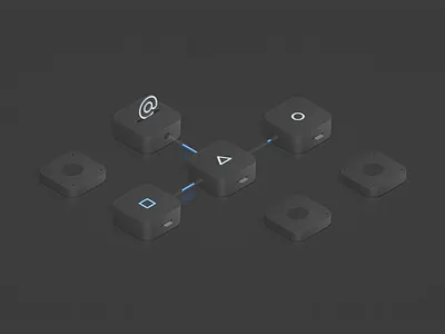 Newsletter Signup Illustration blue dark design figma illustration newsletter ui8