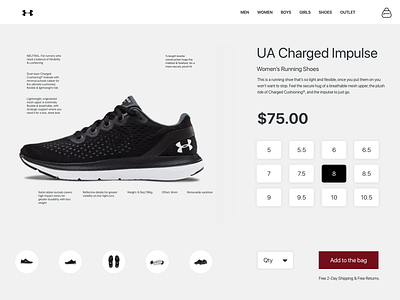 eCommerce shop I Daily UI I Challenge 011 challenge daily 100 challenge design ecommerce ecommerce design ecommerce shop minimal shoes sports ui web website