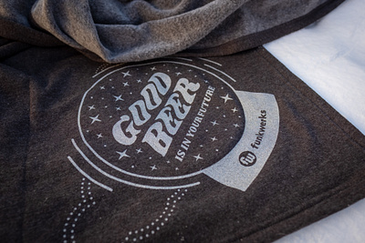 Good Beer beer blanket craft beer fortune teller funkwerks illustration magic prophecy screen printing silver typography