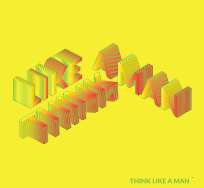 Think Like a Man Lettering illustration illustration typography vector