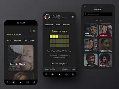 BE R.A.W android ios ios app mobile ux uxui