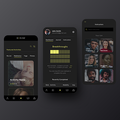 BE R.A.W android ios ios app mobile ux uxui