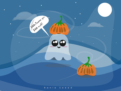 Haloween Time! adobe illustrator adobe photoshop design illustraion nightsky pumpkin vector vector art vector illustration