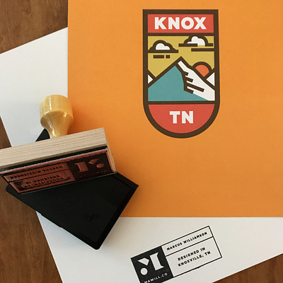 MAWILL CO Stamp branding design ink knox knoxville logo stamp tennessee tn