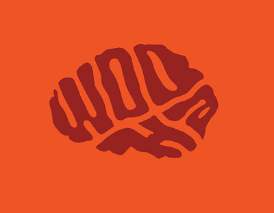 Wooha brain branding clientwork custom lettering graymatter hand drawn handlettering illustration lettering logo logo designer logotype logotype designer procreate tshirt typography