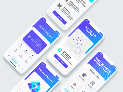 Identitiy App design - Hackathon app design black black white blockchainapp branding dapp design identity web3 design web3 design