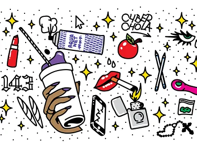 WKF PATTERN CYBER CHOLA color cyberchola weknowfuturedesign