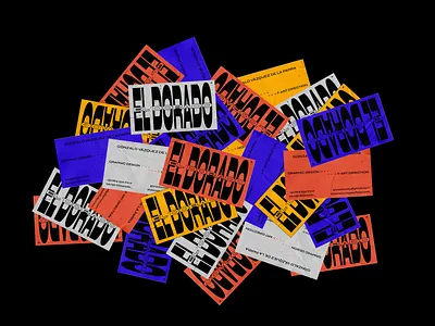 Raincards El Dorado businesscard card design cards colors corporate design design editorial art flat logo type