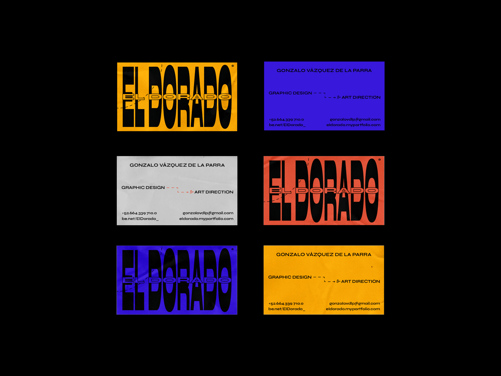 El Dorado Card GIF brand design branding business card design businesscard cards cards design corporate design design editorial art editorial design graphicdesign identity design personal brand personal identity personal logo