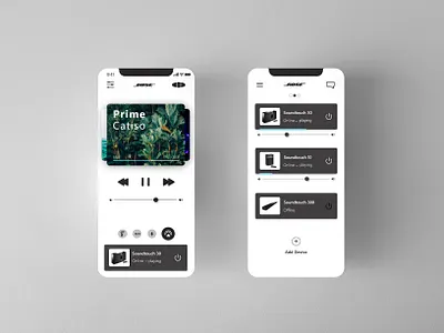 Bose Soundtouch Redesign app bose brand dashboad design home music smart speaker smarthome ui ux