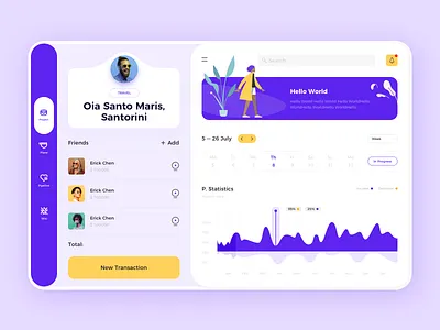 ToB UI fun illustration typography 人 女孩