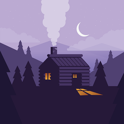 Cabin design illustration