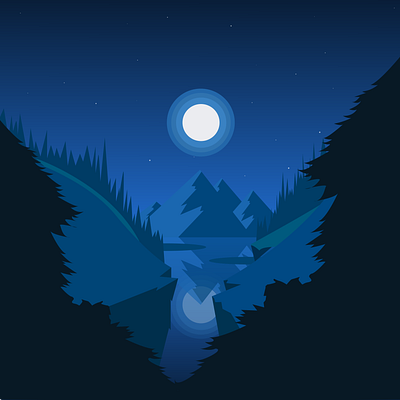 Mountains design illustration