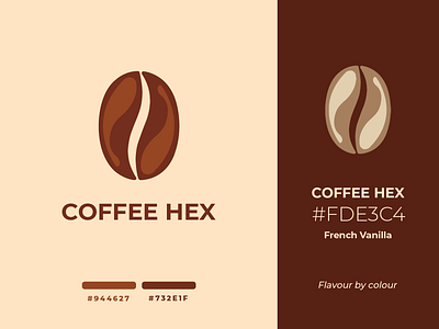 Coffee Hex logo | Weekly Warm-ups beverage brand identity branding brewed cappuccino coffee design dribbbleweeklywarmup drink fiction identity illustration latte logo package packaging print vanilla vector