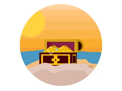 Inktober 2019 - Day 21 - Treasure booty design illustration inktober inktober2019 pirates treasure treasure chest vector