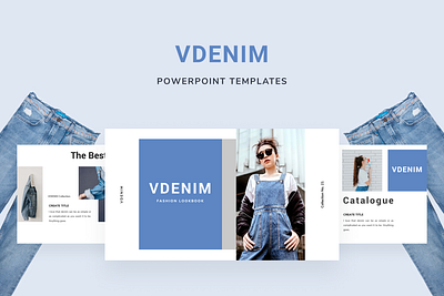 VDENIM Powerpoint Template deck google slide keynote powerpoint ppt pptx presentation presentation layout slide template