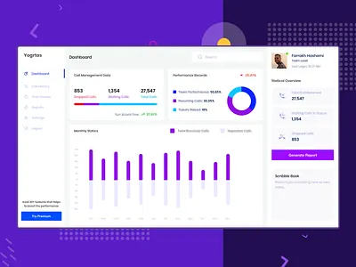 Call Center Management - Dashboard admin app application call callcenter card center dashboad dashboard dashboard design dashboard ui design graphic legends management management app management system management tool ui ux