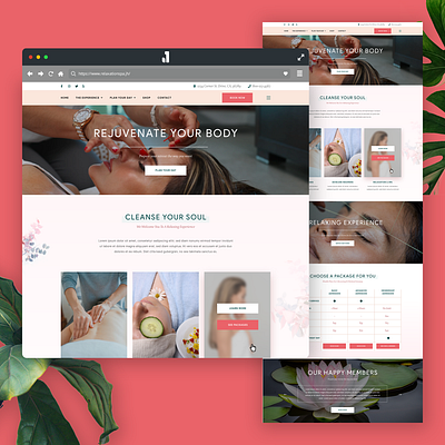 2019 Weekly Design #42/52 adobe xd business design homepage homepage design relaxation spa ui uidesign uipractice web website wellness