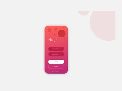 Hey! Login screen app design application ui design login login design login form login page login screen sign in sign in screen