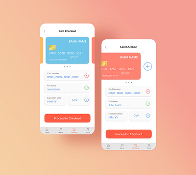 Checkout page app color design flat minimal ui ux web