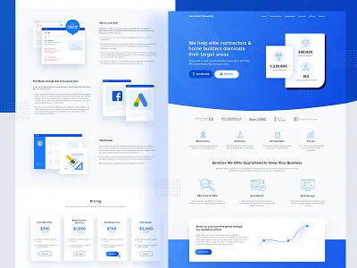 Contractor marketing website agency business conversion digital grow landing landing page marketing sales page seo traffic web design