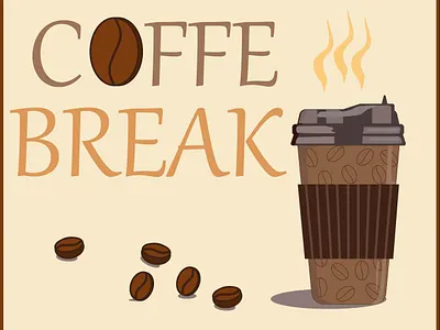 coffe break coffe design illustration monochrome vector