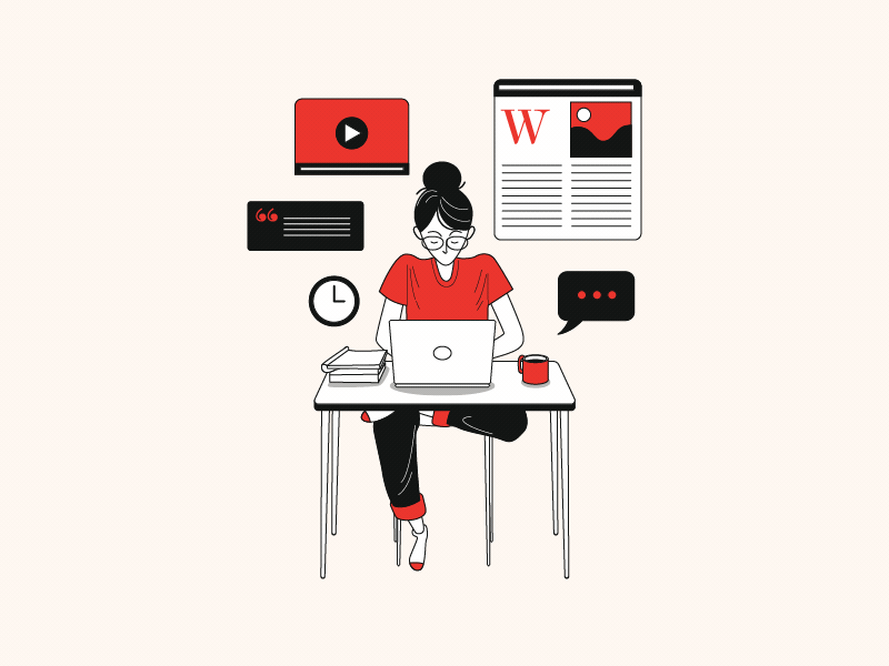 Work at home 2d animation art dribbble gif girl graphic design illustration laptop motion design vector