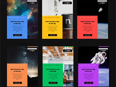 N.Light Agency - Flyers Design branding flyers logo posters space