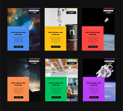 N.Light Agency - Flyers Design branding flyers logo posters space