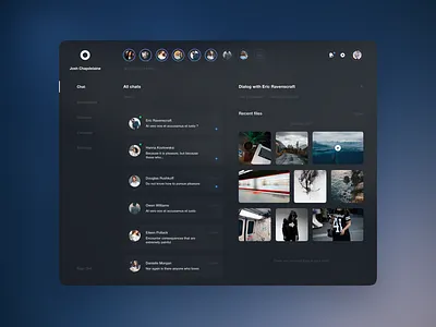 Chat design app browser design figma interface messenger typography ui ux web web design