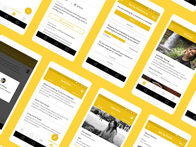 Mentor Connection Design Challenge android app dating design challenge design character material design mentor minimal mobile product design ui uiux ux