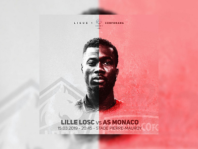 Jean Eudes Aholou - AS MONACO adrien naude football football player game day illustration sportive socialmedia sport game day sport social media sports design sports logo
