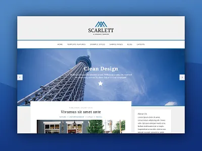 J51 Scarlett - A Joomla Template blog blog design joomla joomla designs joomla template joomla templates template design theme theme design web design webdesign