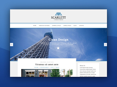 J51 Scarlett - A Joomla Template blog blog design joomla joomla designs joomla template joomla templates template design theme theme design web design webdesign