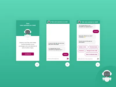 Loan Chatbot ai bot chat chatbot conversation illustration interface loan robot sketch ui ux