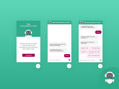 Loan Chatbot ai bot chat chatbot conversation illustration interface loan robot sketch ui ux