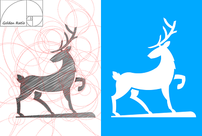 Deer branding design flat icon identity illustration illustrator logo minimal vector