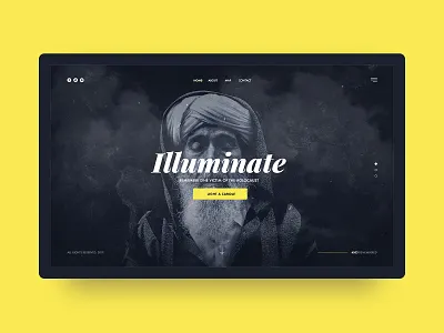 Illuminate the Past app candle holocaust ladning meorial page subtl visuality web website