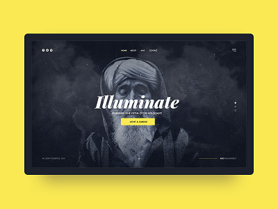 Illuminate the Past app candle holocaust ladning meorial page subtl visuality web website