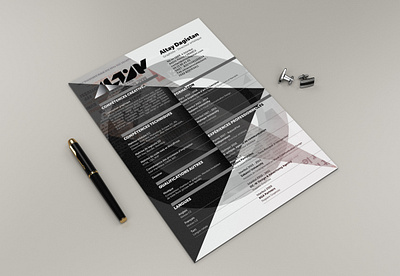 Graphic Designer CV / Resume art direction branding curriculum vitae cv graphic design graphic designer print design resume visual identity visual identity design