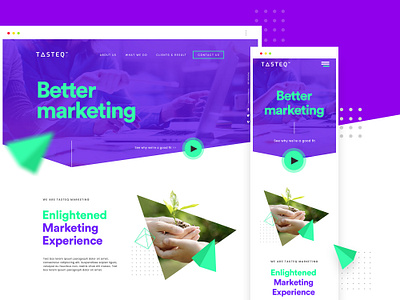 Creative landing page design for marketing firm agency clean website concept creative landing page creative landingpage creative web design creative website ecofriendly landing page landingpage marketing site modern website ui design web agency web company web design web designer web developer webdesign website