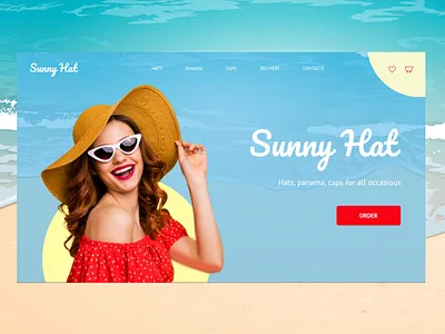 Design concept Hat shop concept design hat ui web webdesign