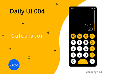 My version of the calculator daily 100 challenge dailyui design figma minimal ui ux