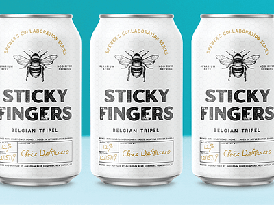 Sticky Fingers Belgian Tripel badge badge design badge logo badgedesign beer branding beer label branding design graphic design logo logo design package design packagedesign packaging