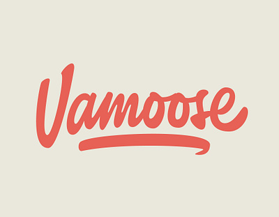 Vamoose brush lettering clientwork custom type design digital art hand drawn handlettering logo logo designer logodesign logotype logotype design logotype designer procreate typography vector